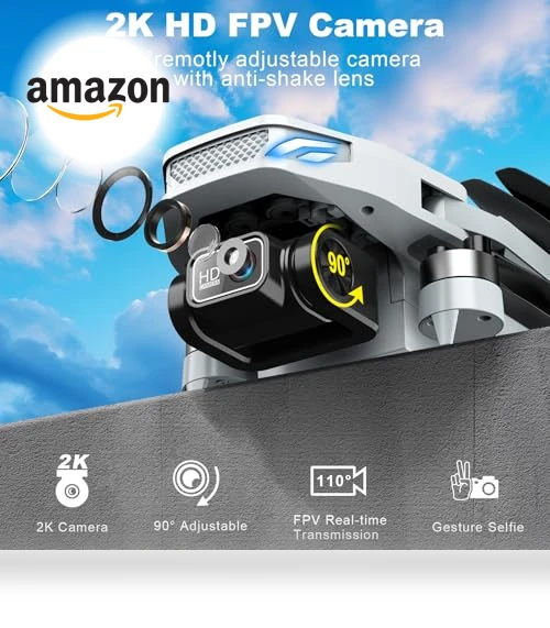 2K HD FPV Drone with Brushless Motor — Drones, BLINORY