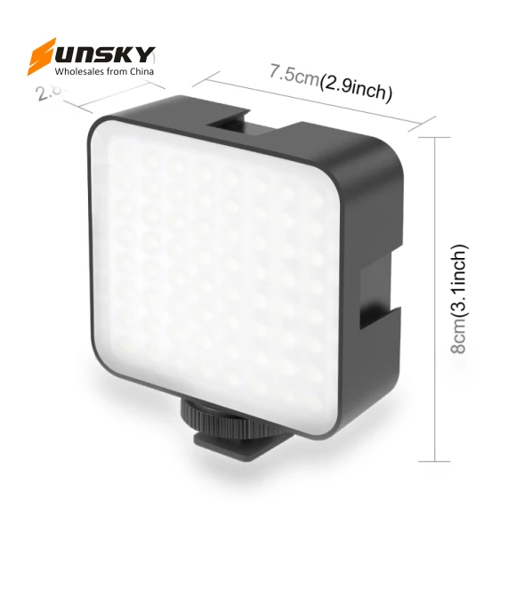 64LED 5W Video Splicing Fill Light — Selfie Lights, PULUZ