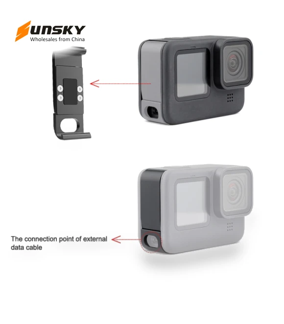 Metal Battery Side Interface Cover — Front-End, PULUZ