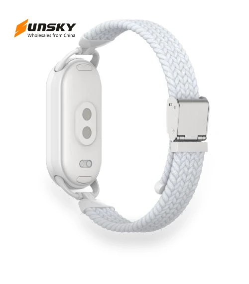 Metal Head Two Sections Nylon Braided Watch Band — Bands, Xiaomi