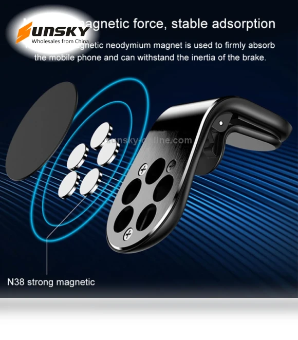 Metal Magnetic Air Outlet Mobile Phone Holder — Vehicle Phone Holders
