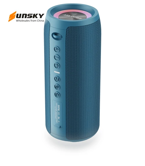 Shocking Bass Bluetooth Speaker with Colorful Light — Portable Audio Solutions, ZEALOT