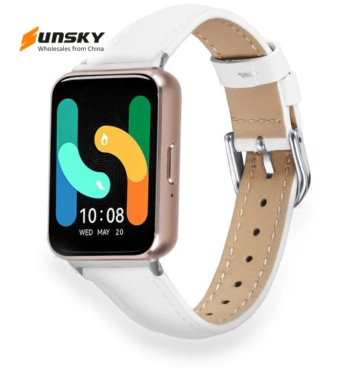 Slim Genuine Leather Watch Band — Bands, Samsung