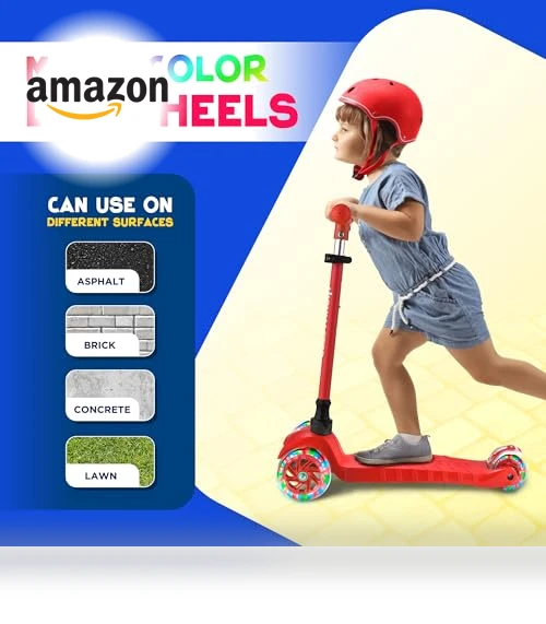 3 Wheel Kick Scooter for Children and Toddlers — Electric Vehicles, HighMaster