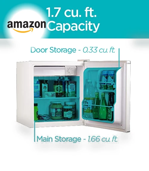 Compact Refrigerator Energy Star Single Door Mini Fridge with Freezer — Mini Fridges, BLACK+DECKER