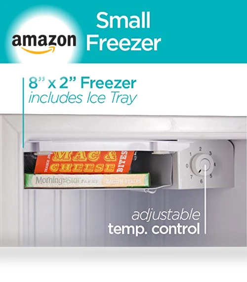 Compact Refrigerator Energy Star Single Door Mini Fridge with Freezer — Mini Fridges, BLACK+DECKER