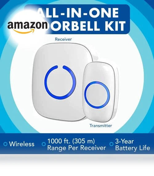 Wireless Doorbell Kit — Chimes, SadoTech