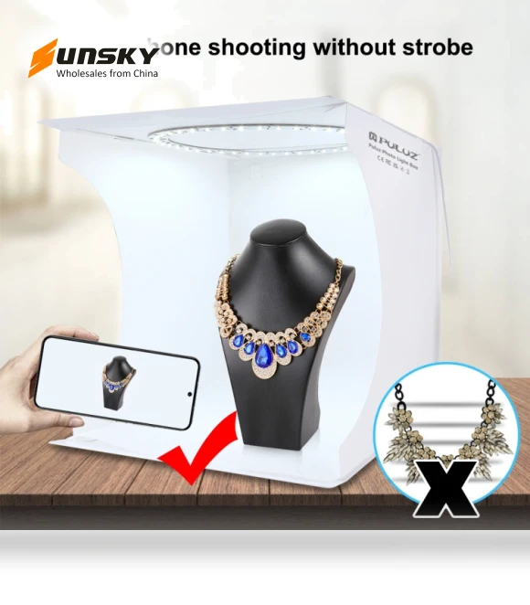 Folding Portable Ring Light Board Photo Lighting Studio Shooting Tent Box Kit — Photography Lighting & Studio Equipment, PULUZ