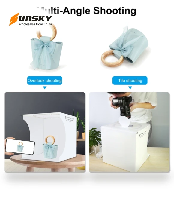 Folding Portable Ring Light Board Photo Lighting Studio Shooting Tent Box Kit — Photography Lighting & Studio Equipment, PULUZ
