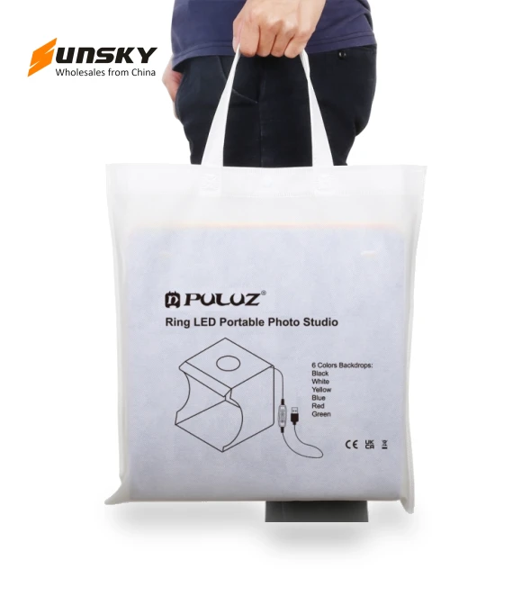 Folding Portable Ring Light Board Photo Lighting Studio Shooting Tent Box Kit — Photography Lighting & Studio Equipment, PULUZ