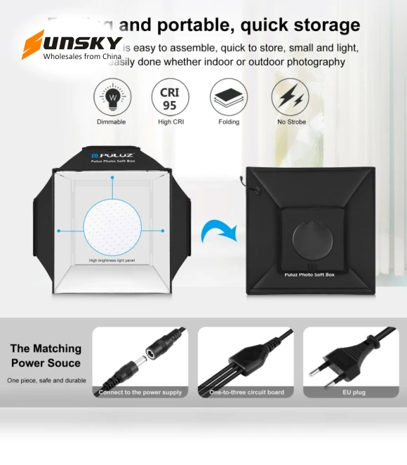 Folding Studio Shooting Tent Soft Box Photography Lighting Kit — Shooting Tents, PULUZ