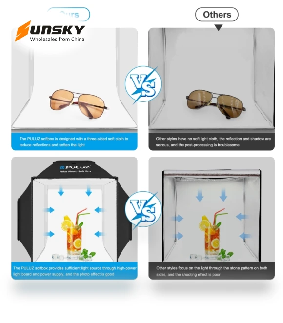 Folding Studio Shooting Tent Soft Box Photography Lighting Kit — Shooting Tents, PULUZ