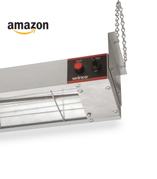 Food Heat Lamp Strip Heater with Undermount Brackets — Warmers, Winco