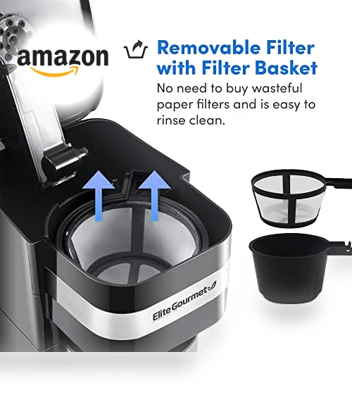 Personal Single-Serve Compact Coffee Maker — Single-Cup Coffee Makers, Elite Gourmet