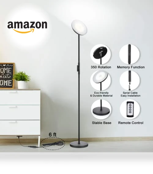 Sky LED Modern Torchiere Floor Lamp — Lighting, JOOFO