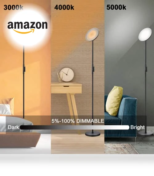 Sky LED Modern Torchiere Floor Lamp — Lighting, JOOFO