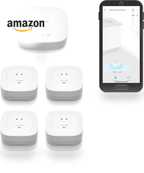 Smart Home Starter Kit: Hub & Water Leak Sensor — Water Leak Detection Systems, YoSmart