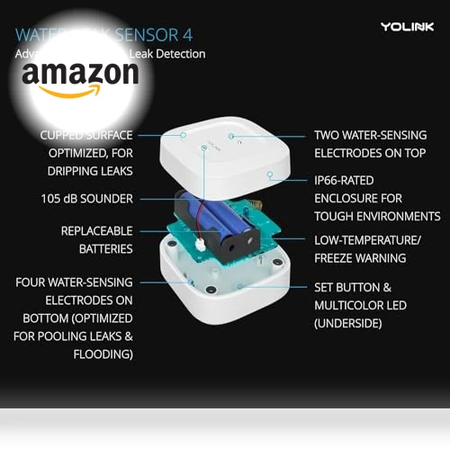 Smart Home Starter Kit: Hub & Water Leak Sensor — Water Leak Detection Systems, YoSmart