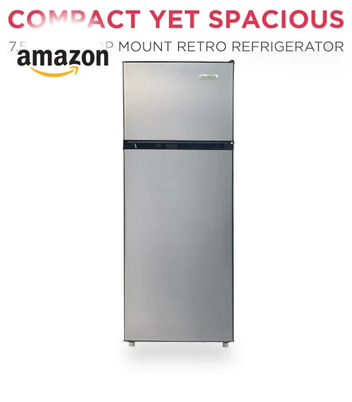 2 Door Apartment Size Refrigerator with Freezer — Mini Fridges, Frigidaire
