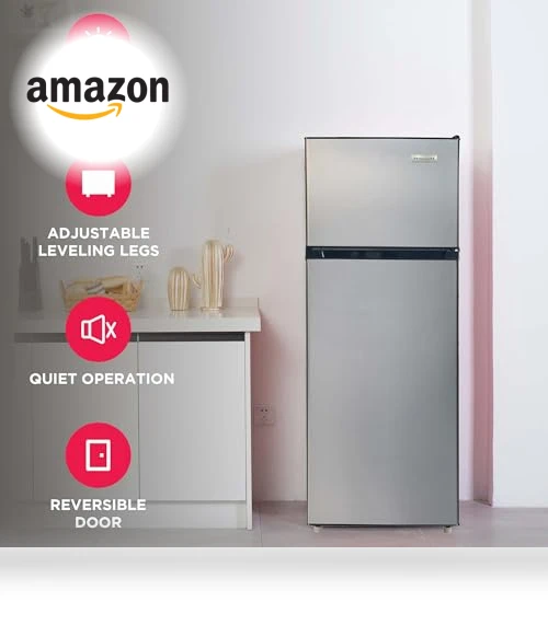 2 Door Apartment Size Refrigerator with Freezer — Mini Fridges, Frigidaire