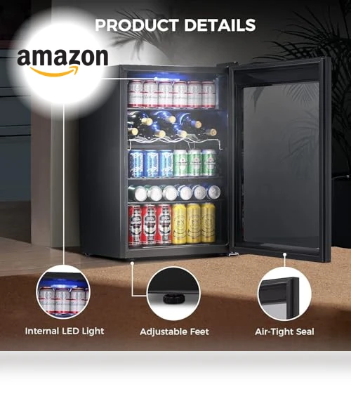 4.5 Cu.ft Beverage Refrigerator and Cooler — Mini Fridges, Kismile