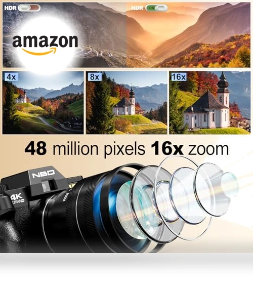 Digital Camera for Photography with 16X Zoom — Compact Digital Cameras, NBD