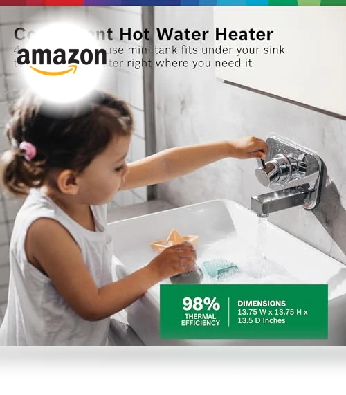Electric Mini-Tank Water Heater — Compact Countertop Dishwashers, BOSCH
