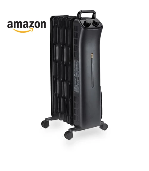 Portable Radiator Heater with 7 Oil-Filled Fins — Heater Spare Components, Amazon Basics