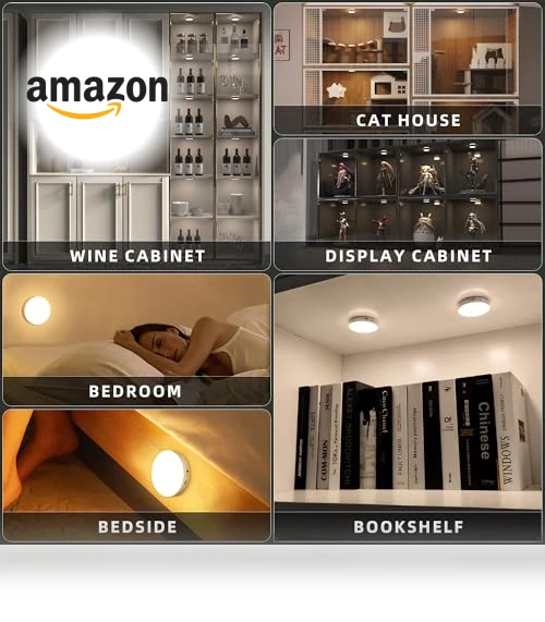 Rechargeable Puck Lights with Remote Control — Overhead Lighting, MICLIONLED