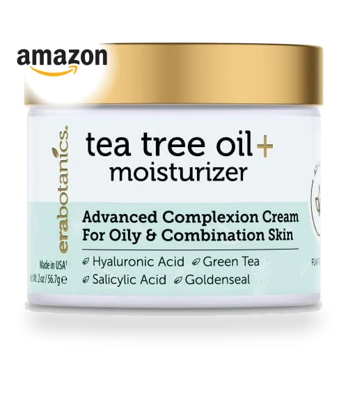 Tea Tree Cream Face Moisturizer for Oily Skin — Beauty & Personal Care, Era Organics