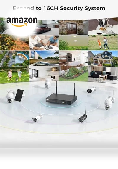 Wireless Security Camera Outdoor Kit — Outdoor Security Cameras, Hiseeu
