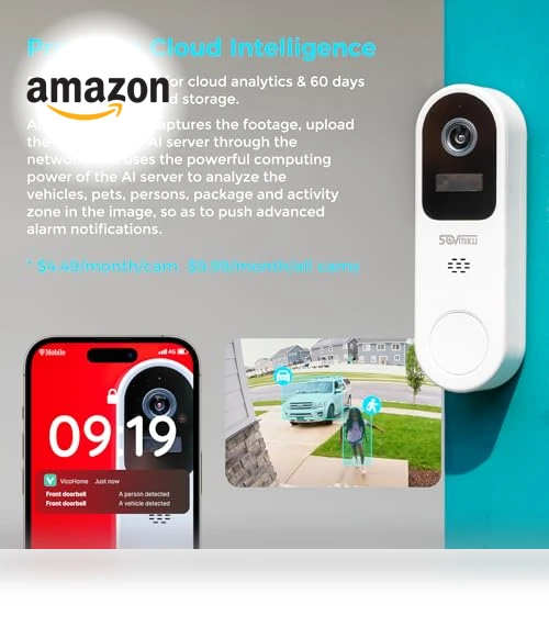 2K Smart Video Doorbell with Chime — Smart Home Security, Vicohome