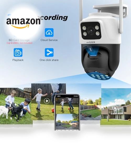 Dual Lens Security Camera — Rearview Cameras for Cars, ENSTER