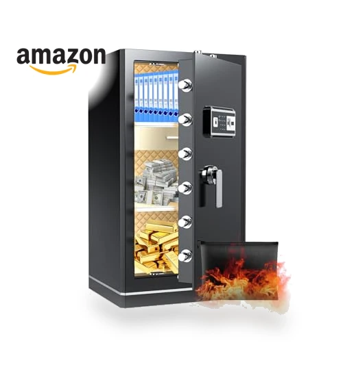 Extra Large Home Safe with Fireproof Waterproof Bag — Cabinet Safes, FABAO