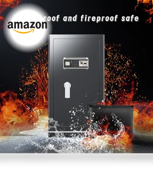 Extra Large Home Safe with Fireproof Waterproof Bag — Cabinet Safes, FABAO