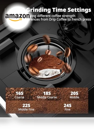 Grind & Brew Coffee Maker with Built-in Grinder — Single-Cup Coffee Makers, AIRMSEN