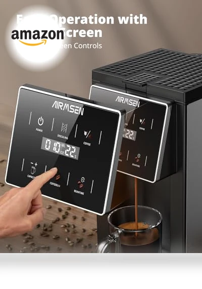 Grind & Brew Coffee Maker with Built-in Grinder — Single-Cup Coffee Makers, AIRMSEN