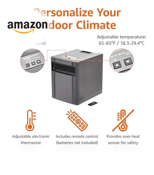 Portable Space Heater — Portable Heating Solutions, Amazon Basics