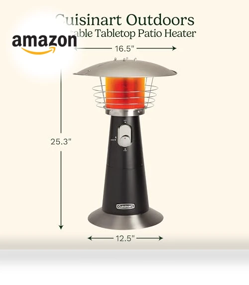 Portable Tabletop Patio Heater — Patio Heaters, Cuisinart