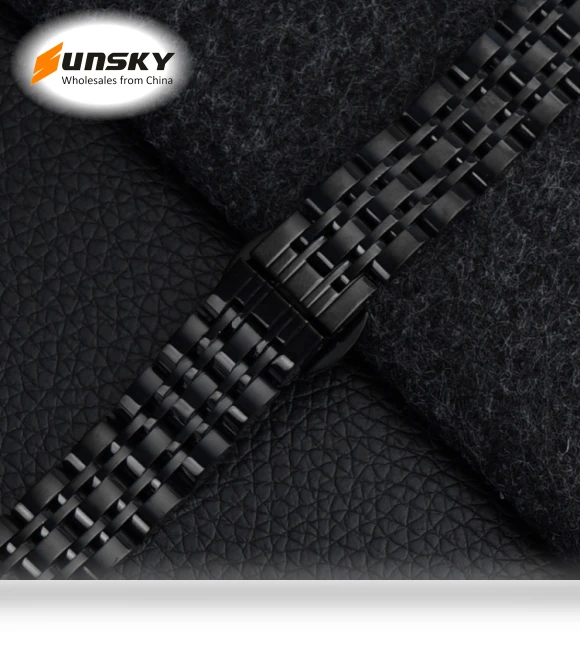 Seven-beads 14mm Stainless Steel Watch Band — Girls' Watch Straps, Garmin