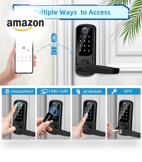 Smart Door Lock with Handle — Locks, MSR X6