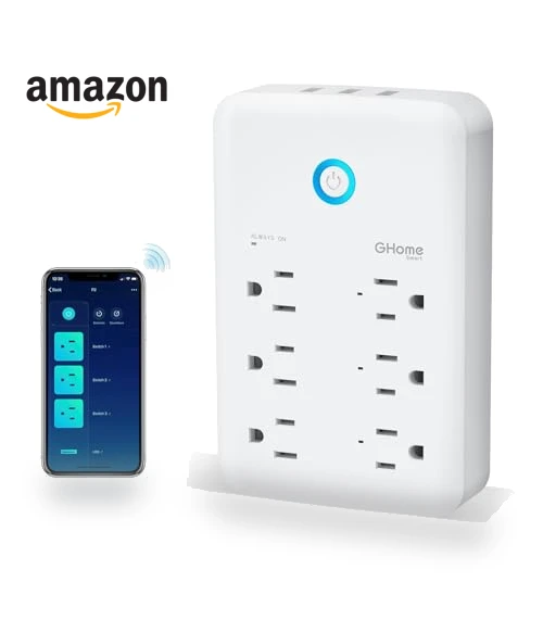 Smart Plug Outlet Extender with USB Wall Charger — Power Guardians, GHome Smart