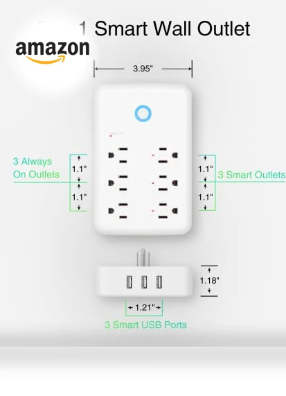 Smart Plug Outlet Extender with USB Wall Charger — Power Guardians, GHome Smart