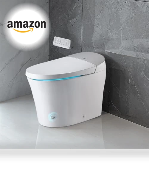 Smart Toilet with Heated Seat and Air Drying — Bathroom Essentials, VEVOR