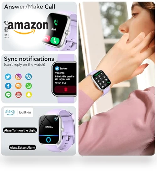 Smart Watch with Alexa & Bluetooth Calls — Smartwatches, Senbono