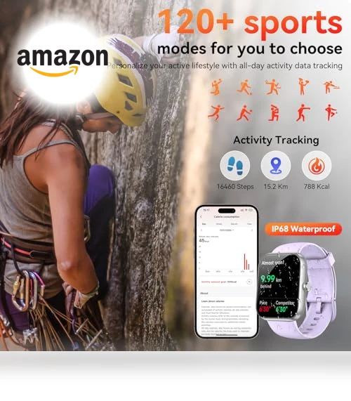Smart Watch with Alexa & Bluetooth Calls — Smartwatches, Senbono