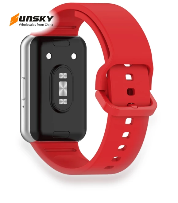 Solid Color Colorful Buckle Silicone Watch Band — Girls' Watch Straps, Samsung