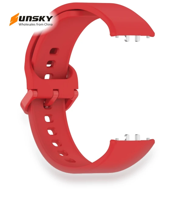Solid Color Colorful Buckle Silicone Watch Band — Girls' Watch Straps, Samsung