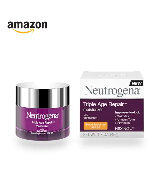 Triple Age Repair Face Moisturizer with SPF 25 — Facial Hydration, Neutrogena