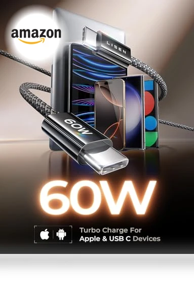 USB C to USB C Cable 5-Pack — Cables, LISEN